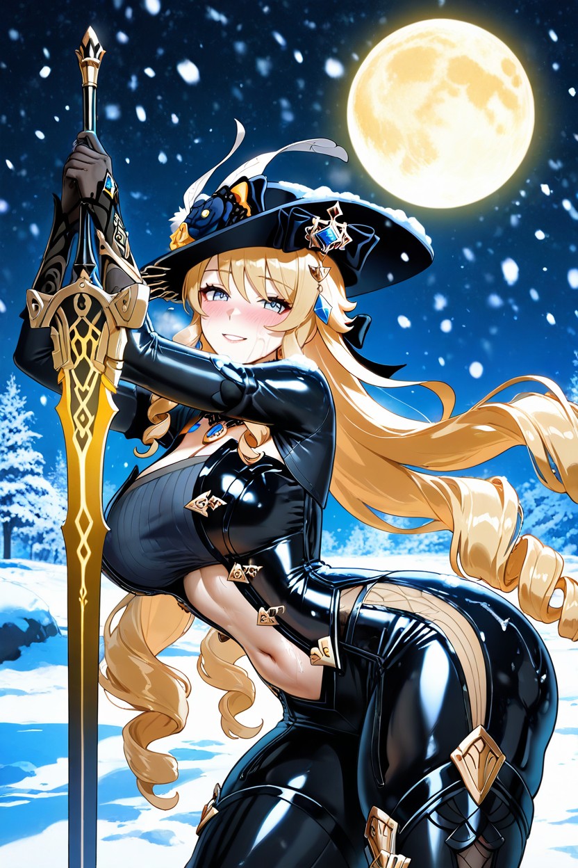 Busty, Wide Hips, Horny Face Hentai IA