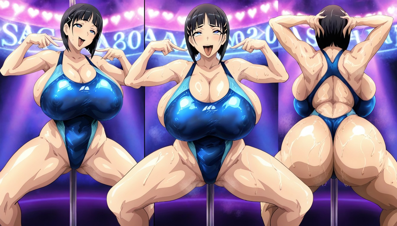 Smile, Solo, Bowlegged Pose Hentai AI Porn