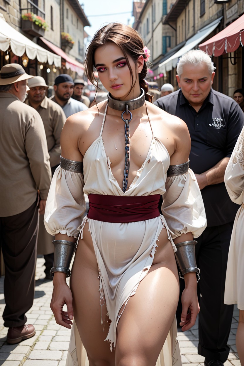 Ultra High Details, Metal Arm Bands, Metal Arm Bands Shemale AI Porn