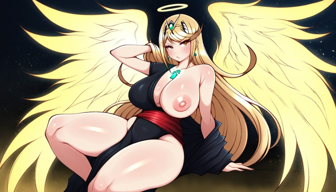 Sacred Energy, Earrings, Saltyxodium Style Hentai AI Porn