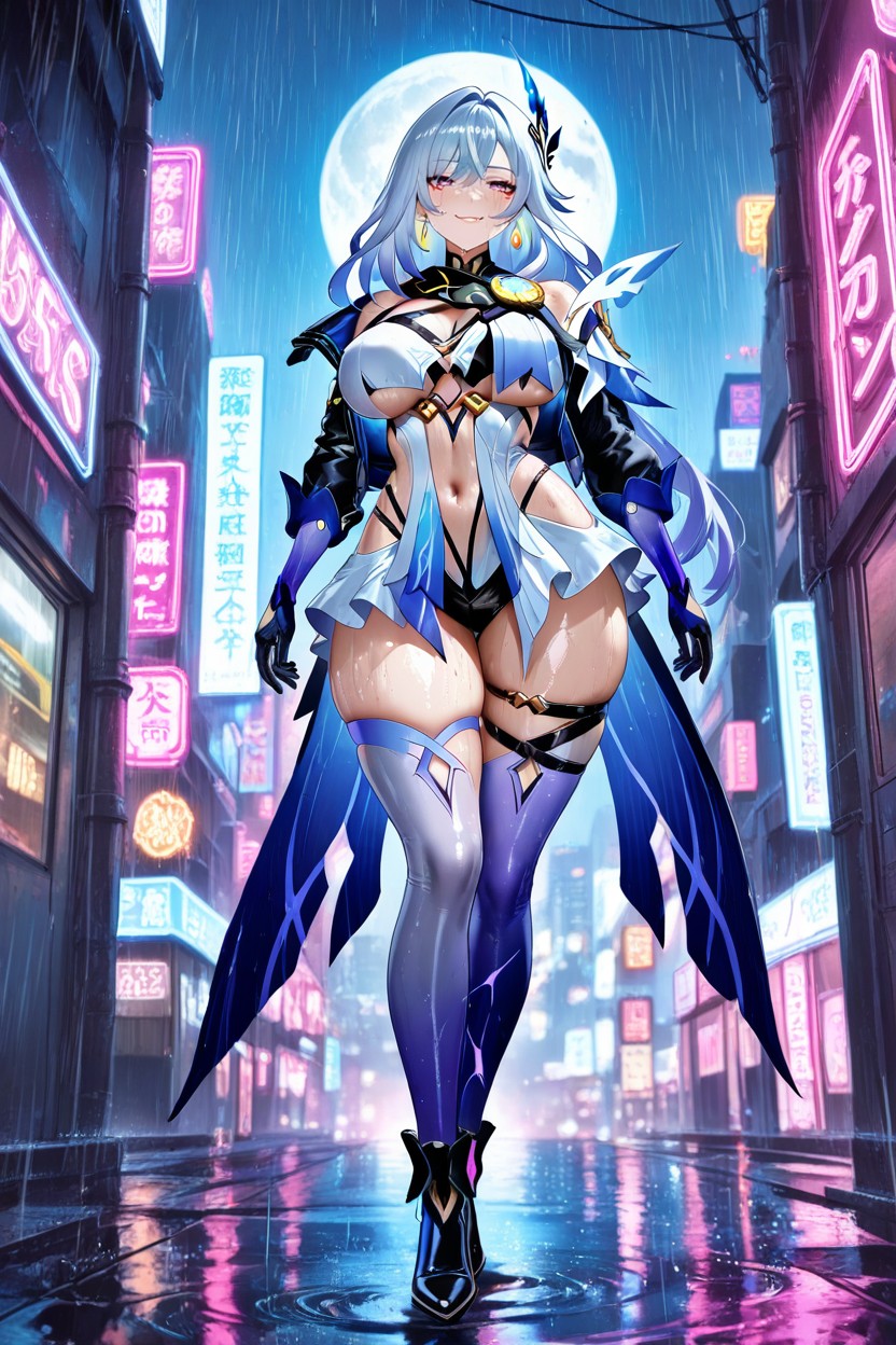 High Heels Booths, Wet, Detailed Face Hentai AI Porn