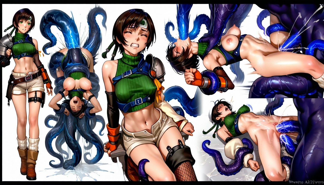 Dynamic Composition, Heavily, Consistent Outfit Hentai AI Porn