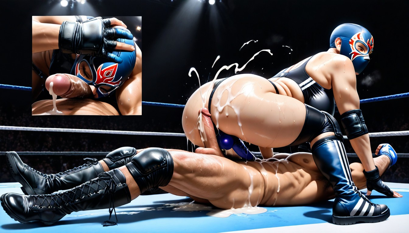 Thick, Dripping Sweat, One Bearded Male AI Porn