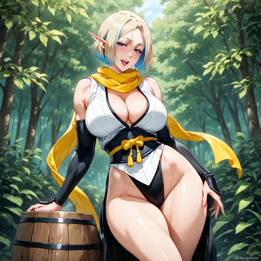 Elf, Cute, Muscular Hentai AI Porn