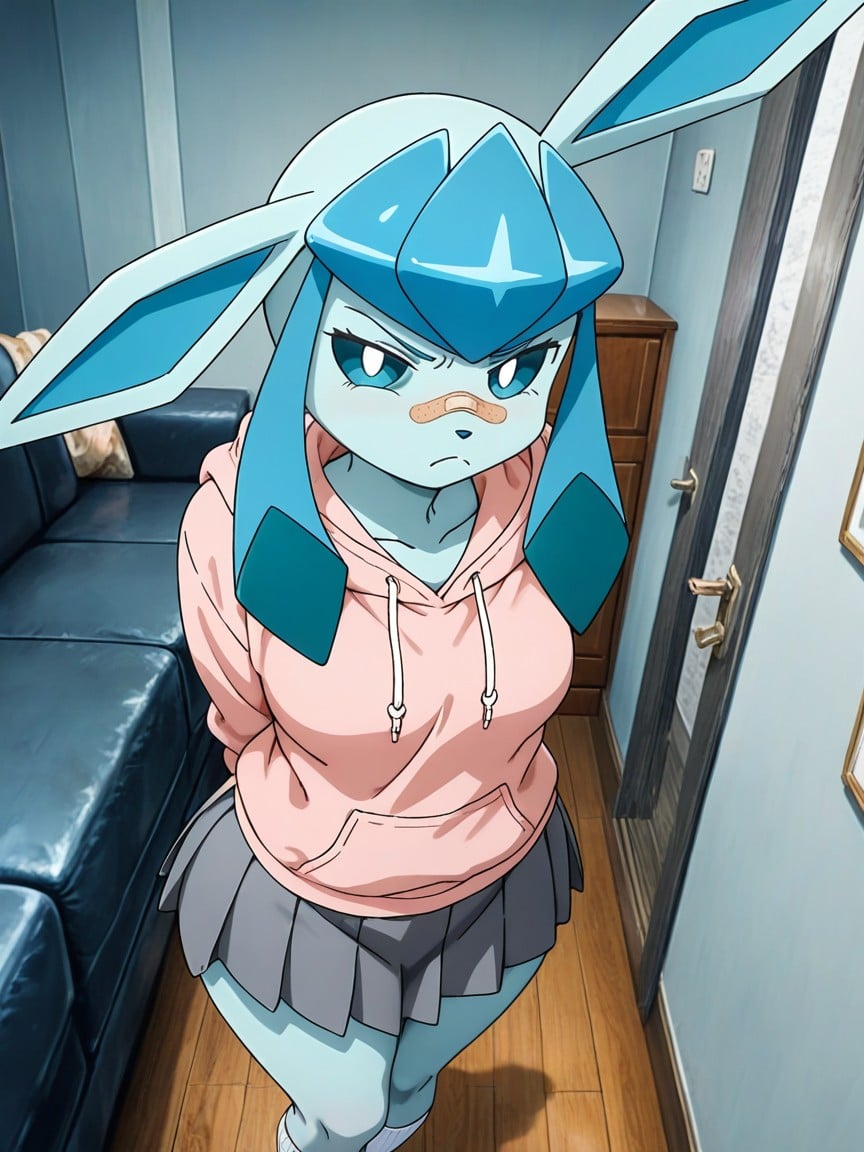Hands Behind Back, Top Down, Detailed Hentai AI Porn