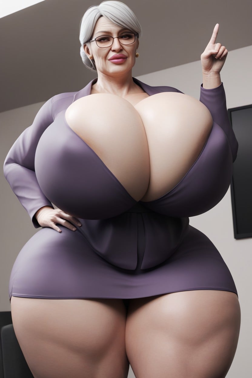 Colossal Ass, D Character, Knee-length Skirt AI Porn