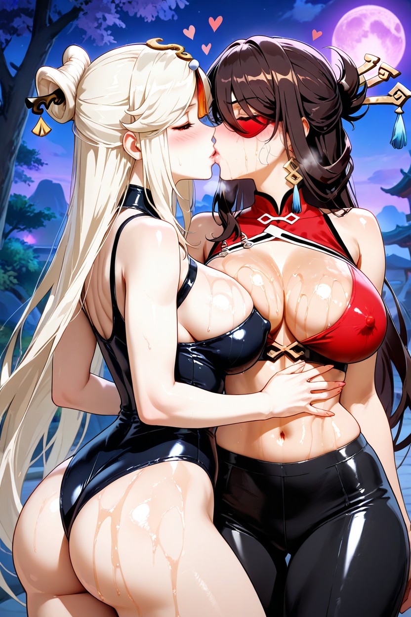 Perfect Skin, Stunning Woman, Wearing Tight Hentai AI Porn