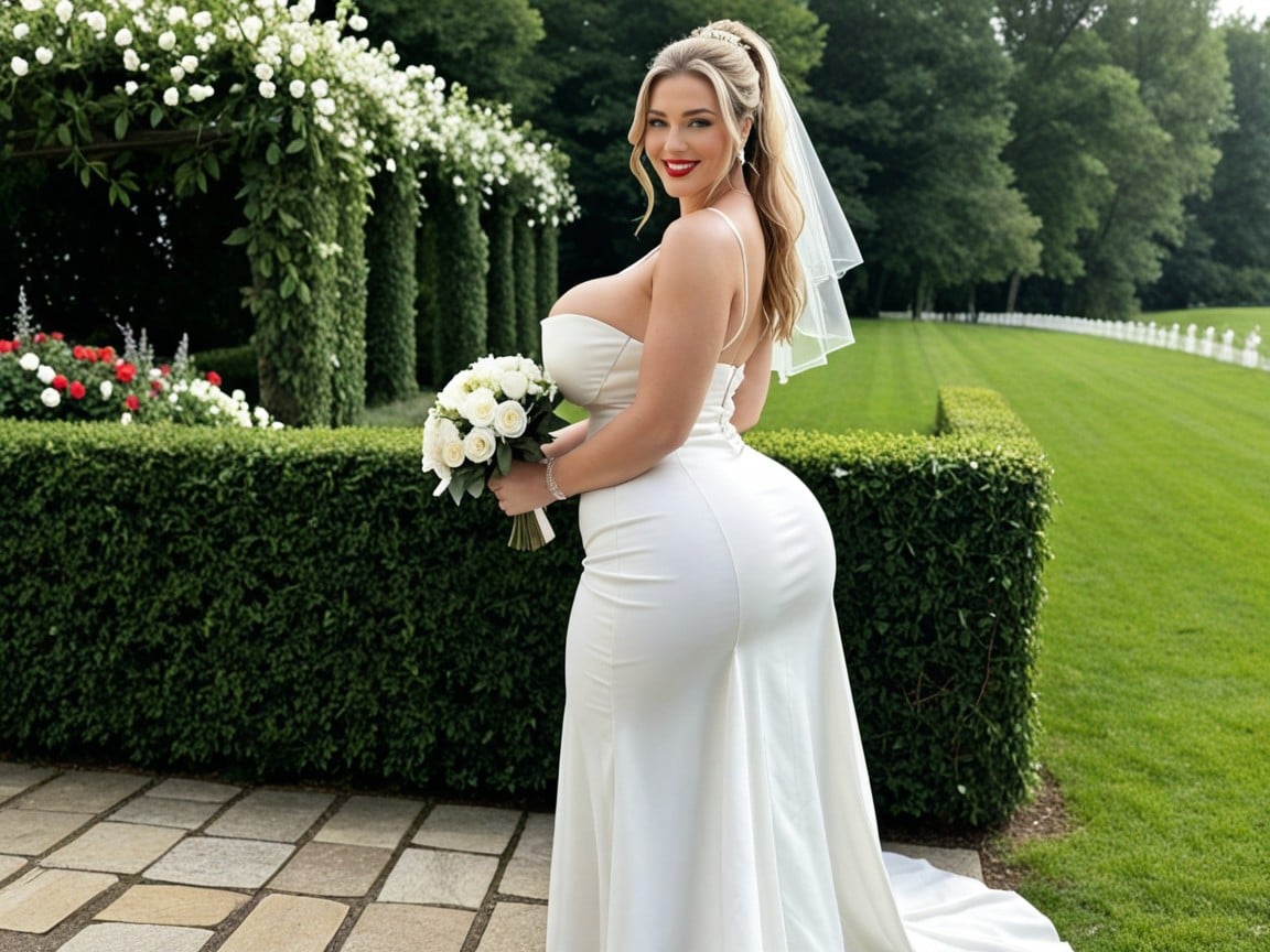 Disproportionately Gigantic Colossal Hyper Breast, Butt Viable In Tight Clothes, Form Fitting Clothes AI Porn
