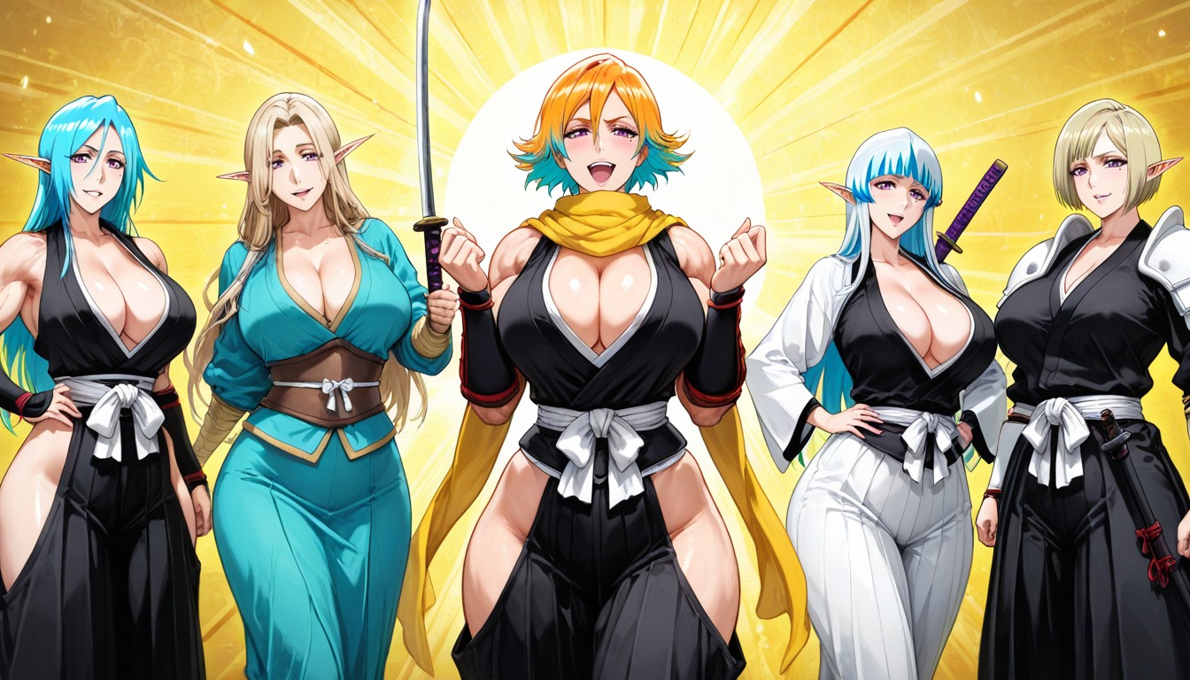 Large Breast, Null Style, Bobcut Hair Hentai AI Porn