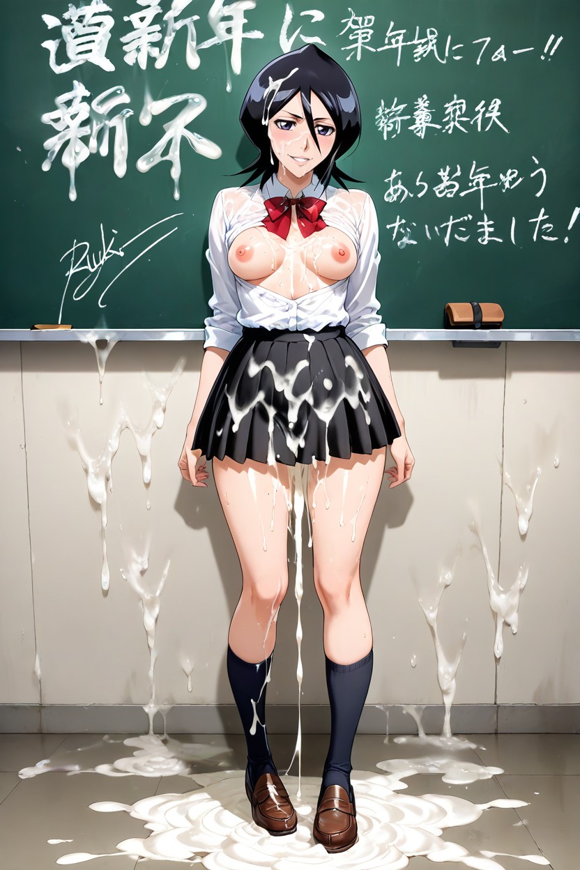 High Detailed, Cum On Body, Pussy Cum Drip Hentai AI Porn