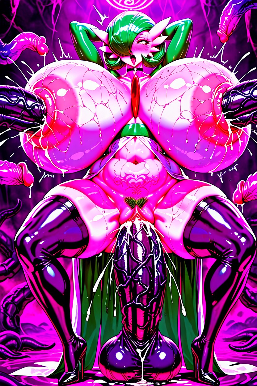 Gardevoir, Full Body, Green Hair AI Porn