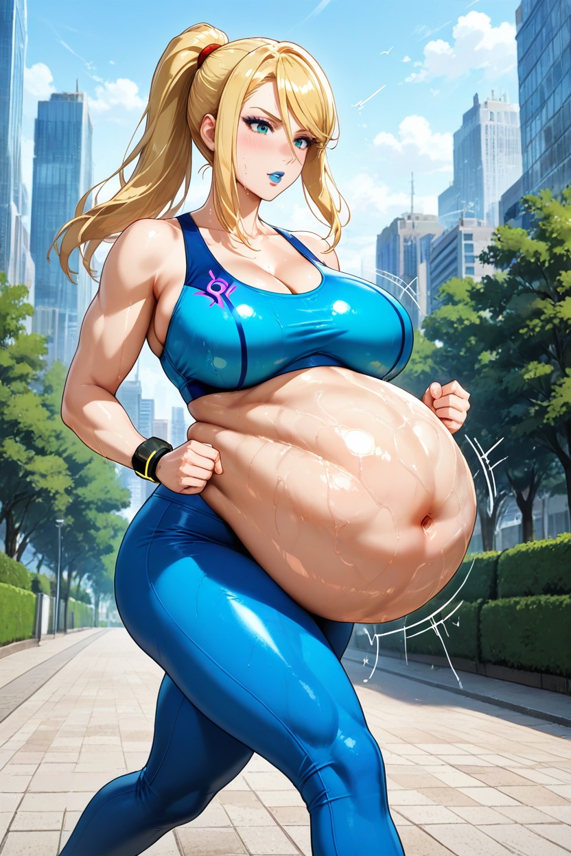 Bulging Vore Belly, Amazon Body, Solo AI Porn