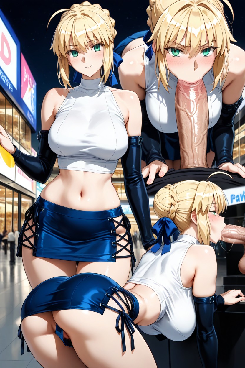 Green Eyes, Happy, Perfect Ass Hentai AI Porn