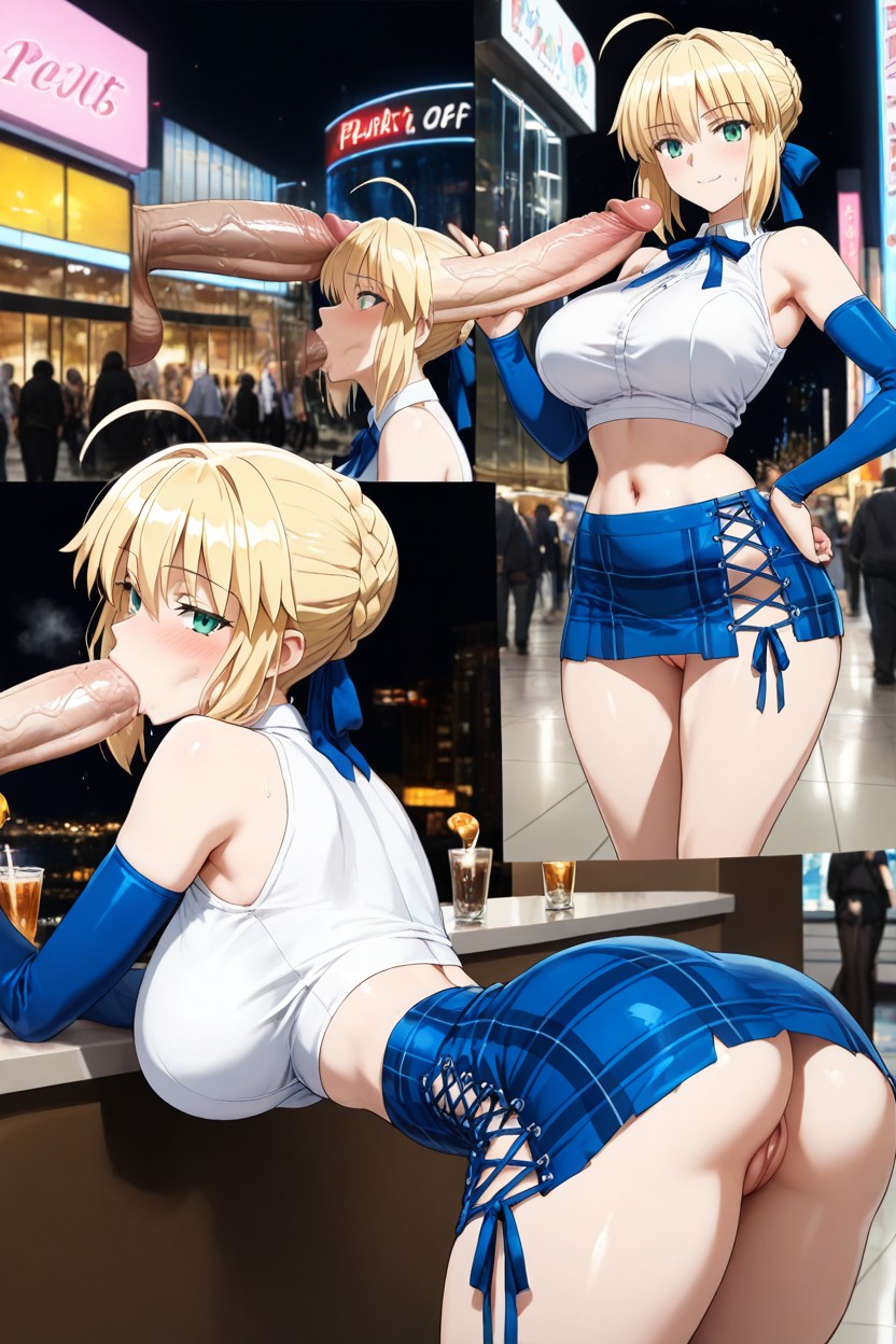 Sexy, Mouth Stretched Around Penis, Bubble Butt Hentai AI Porn