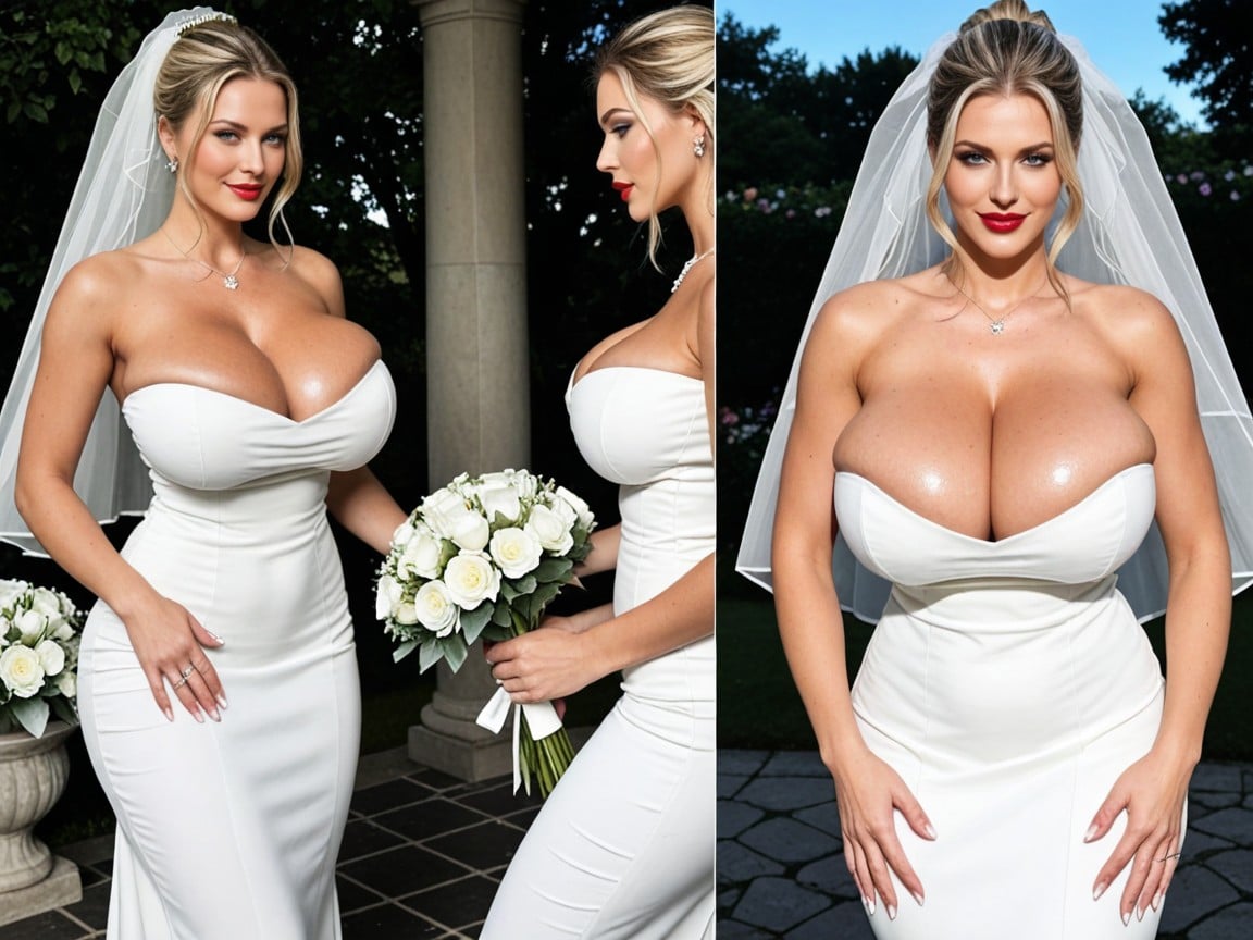 Full Body, Extremely Large Ass, Over Spilling Colossal Breasts AI Porn