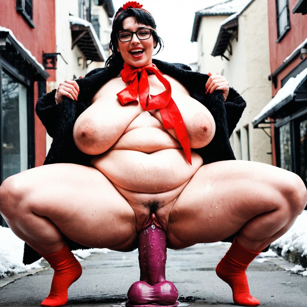 Meaty Thighs, Shy Smile, Hyperrealistic Details BBW AI Porn