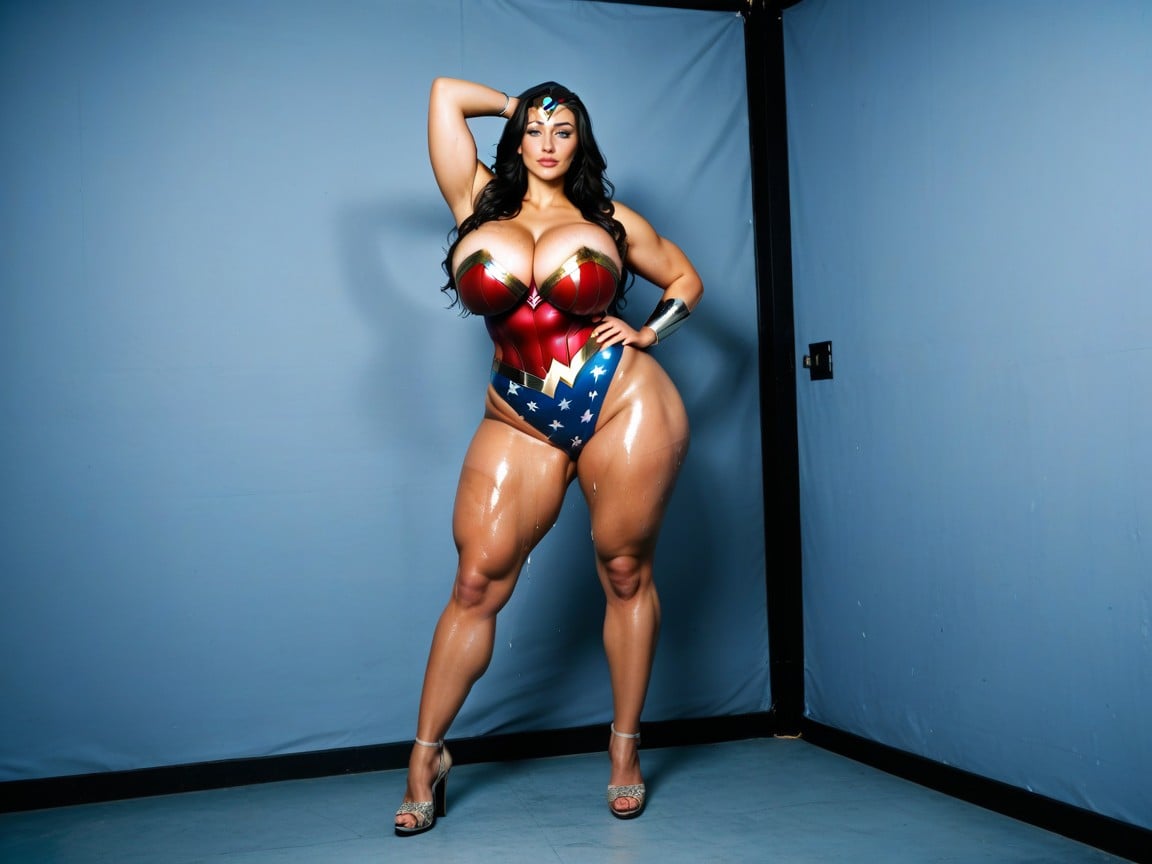 Huge Massive Breasts, Posing Sexy, Model AI Porn