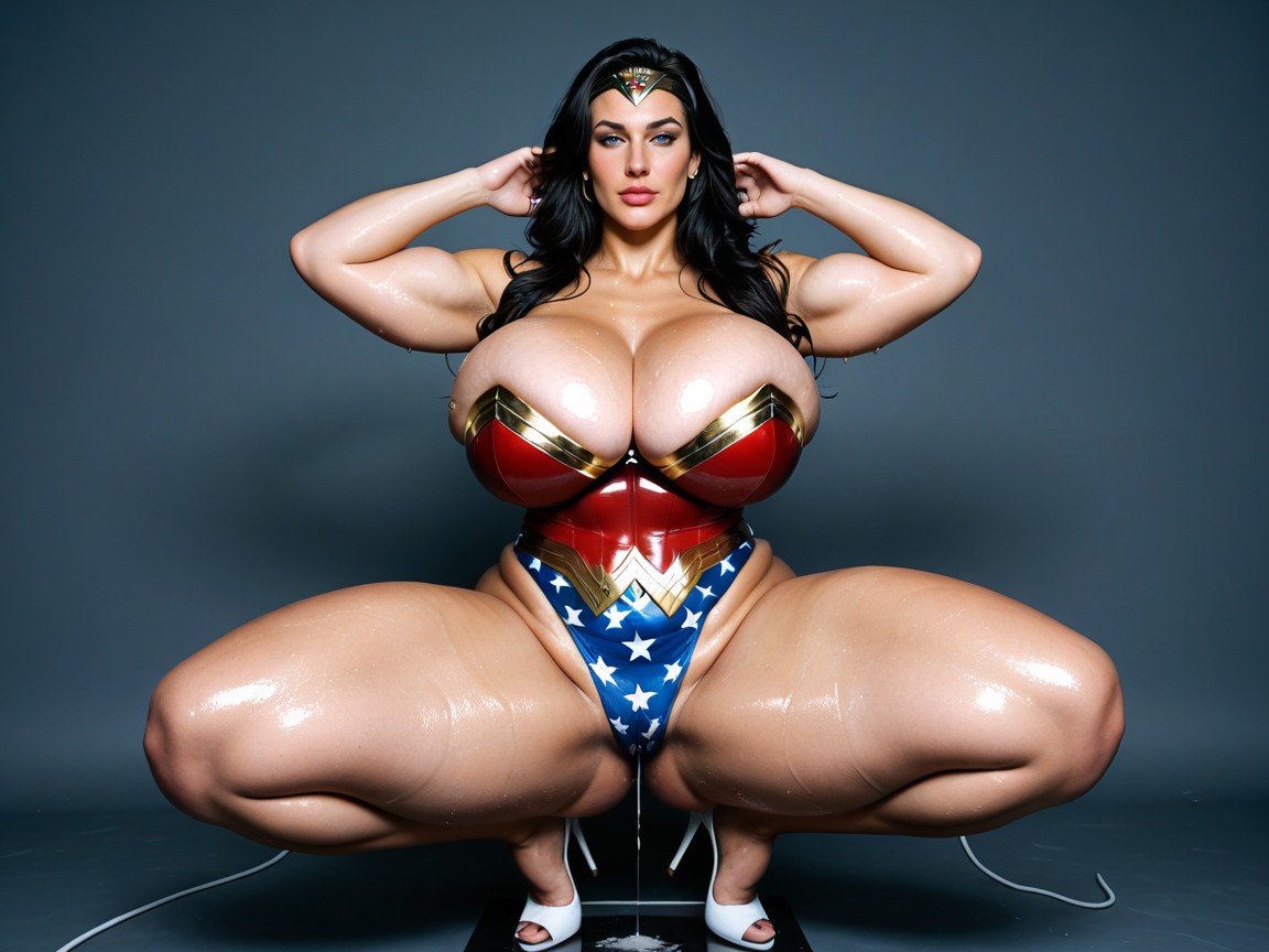 Extremely Large Ass, Posing Sexy, Bare Arms AI Porn