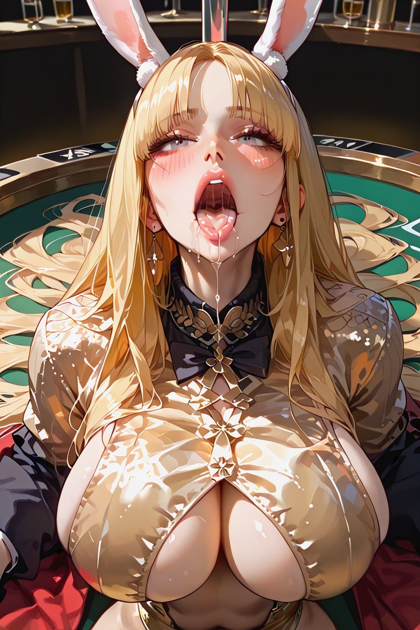 In A Rabbit Costume, Blowjob, Bare Legs Hentai AI Porn