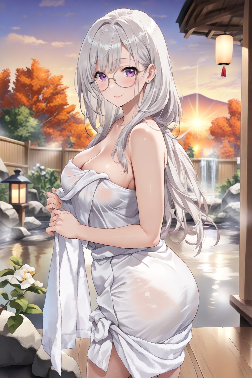 One Woman, Medium Breasts, She Looks Coy And Seducing Hentai AI Porn