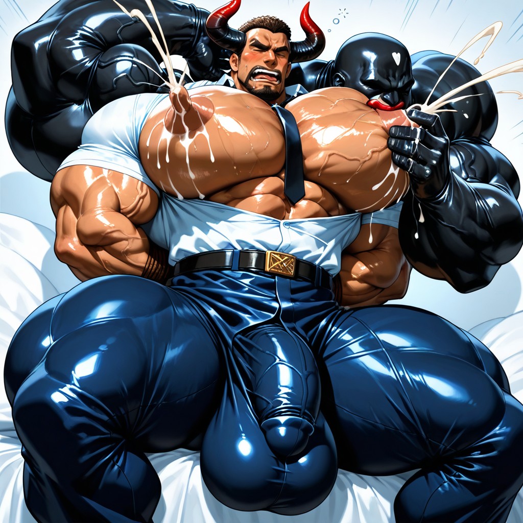 Hyper Pecs, Hyper Round Ass, Bunda Extremamente Grande Pornografia gay com IA
