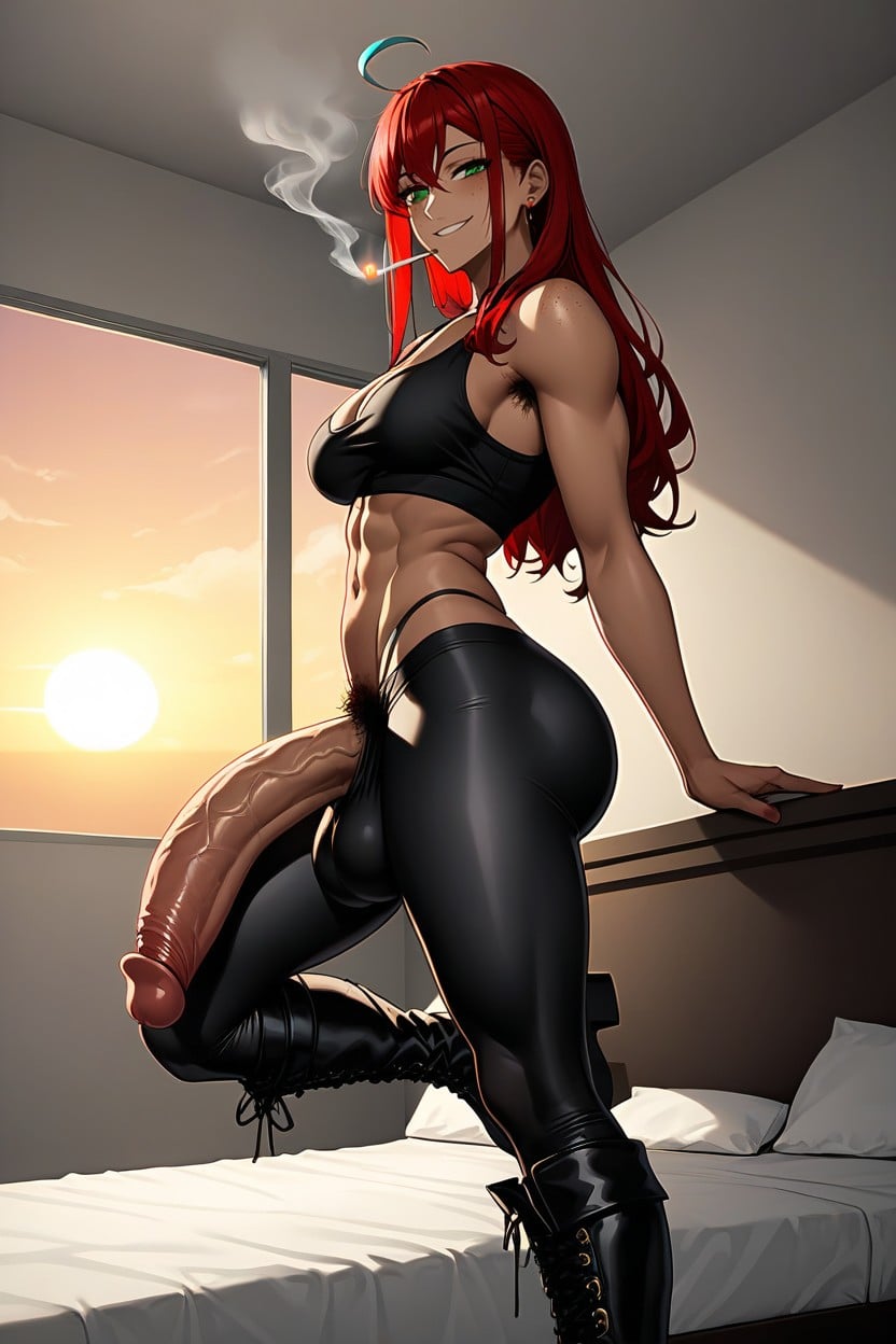 Smoking Cigarret, Long Wolfcut, Long Hair Porno shemale IA