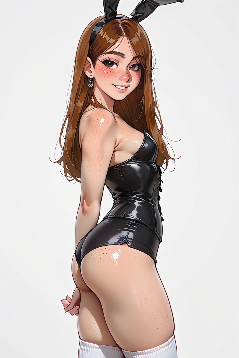 Solo, Looking Back At Viewer, Sporty Shorts Hentai AI Porn