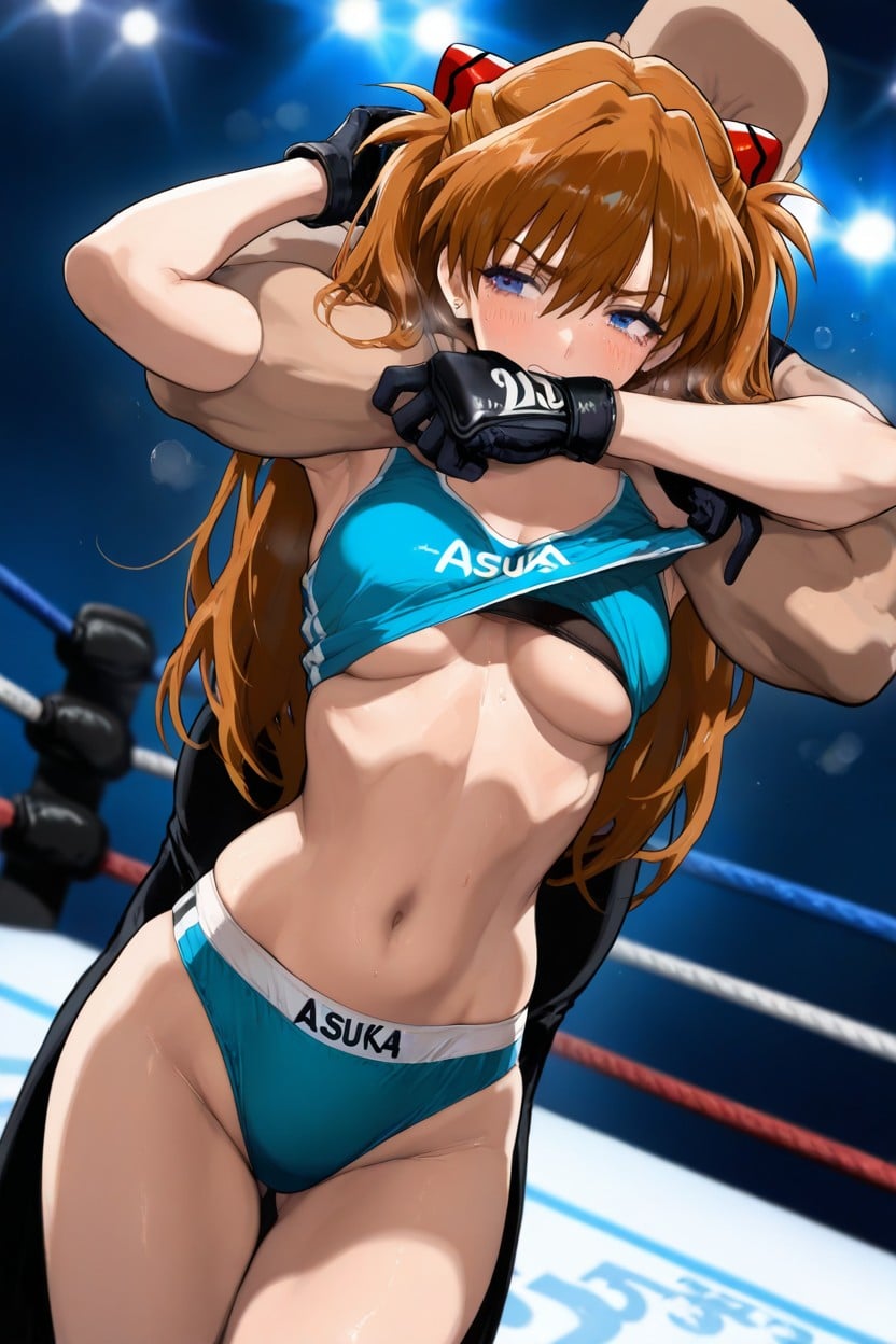 Chest Off, Anatomically Accurate Headlock, Sport Panties Hentai AI Porn