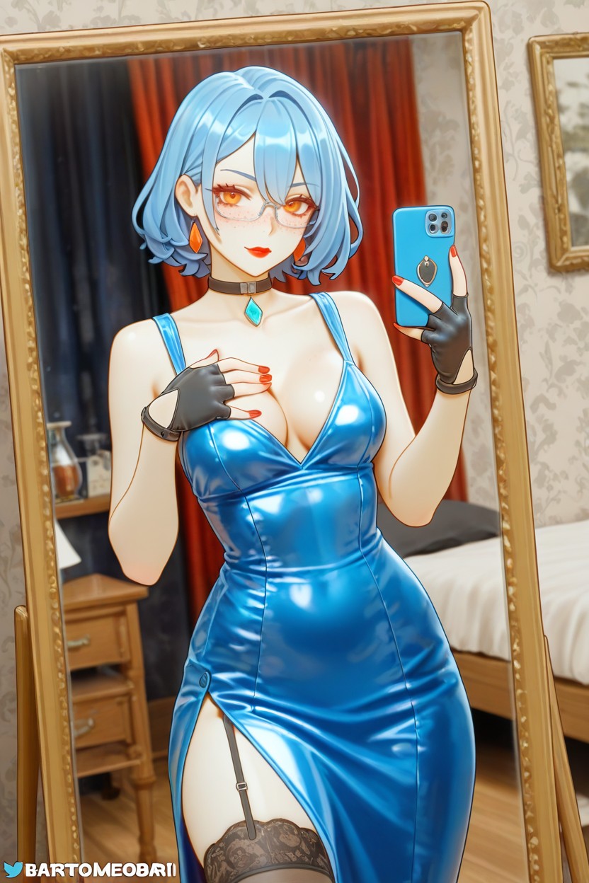 Lace_trim, Black_gloves, Lace Hentai AI Porn