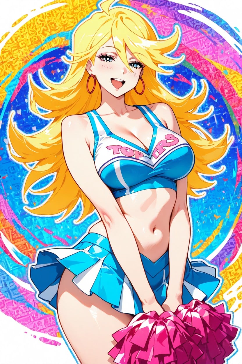 Cheerleading Uniform, Solo, V Arms Hentai AI Porn
