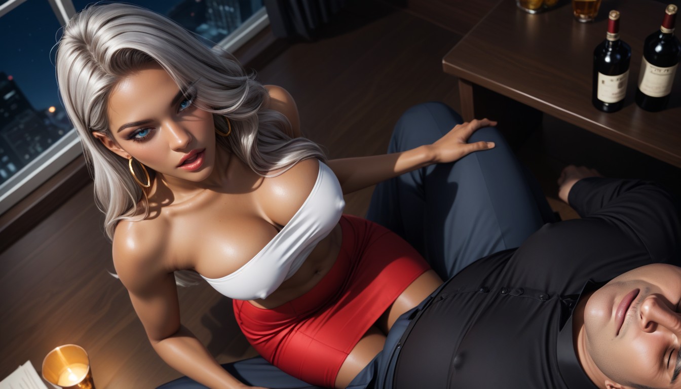 Straddling Lap, 18+, Artistic Dream AI Porn