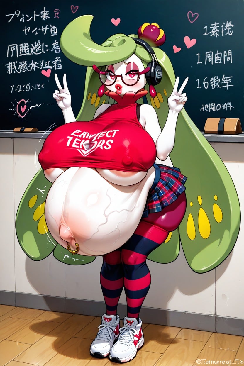 Hyper Veiny Belly, Puffy Bimbo Lips, Huge Firm Rounded Tits Hentai IA