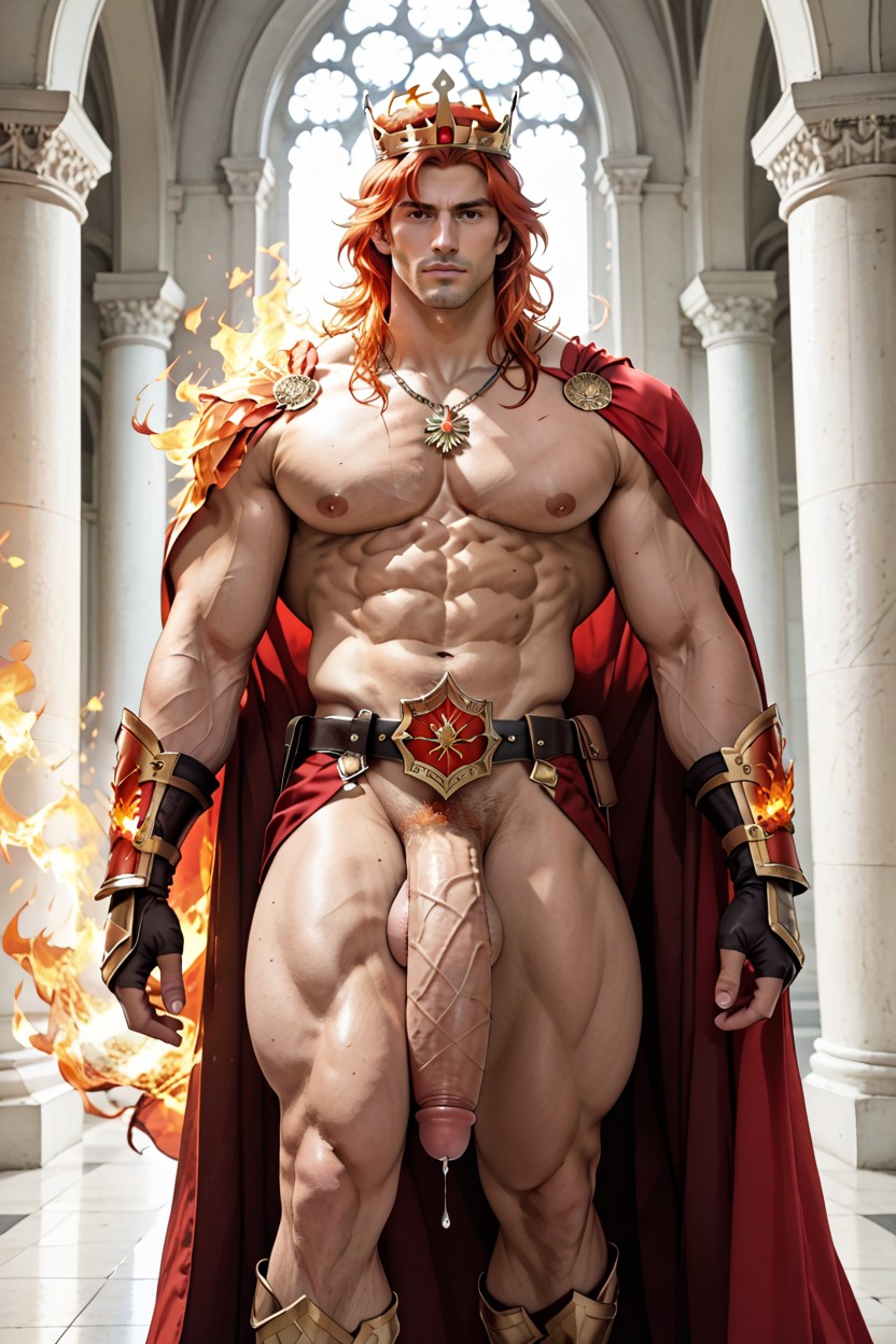 Flaming Cloak, Extremely Long Flaccid Penis, Deep Abs Porno IA Gay