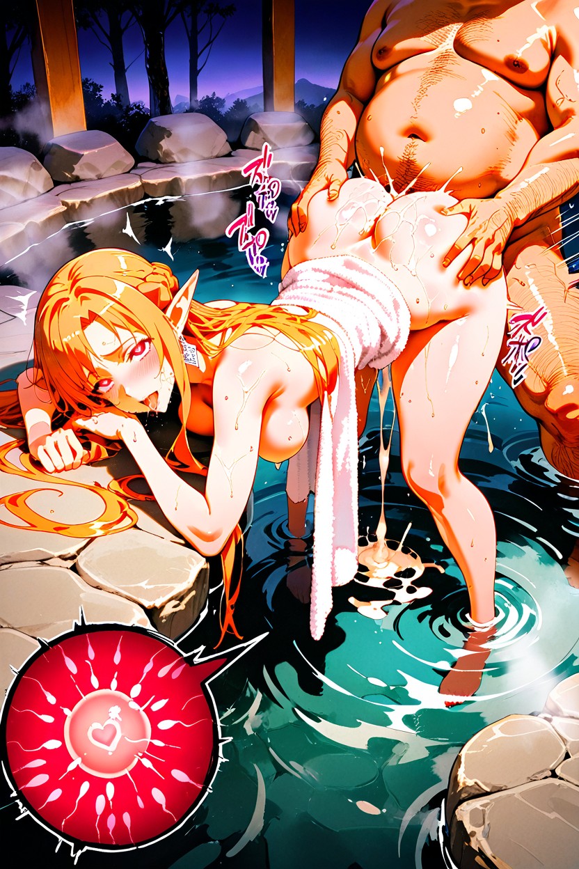 Medium Breasts, Side View, Glowing Eyes Hentai AI Porn