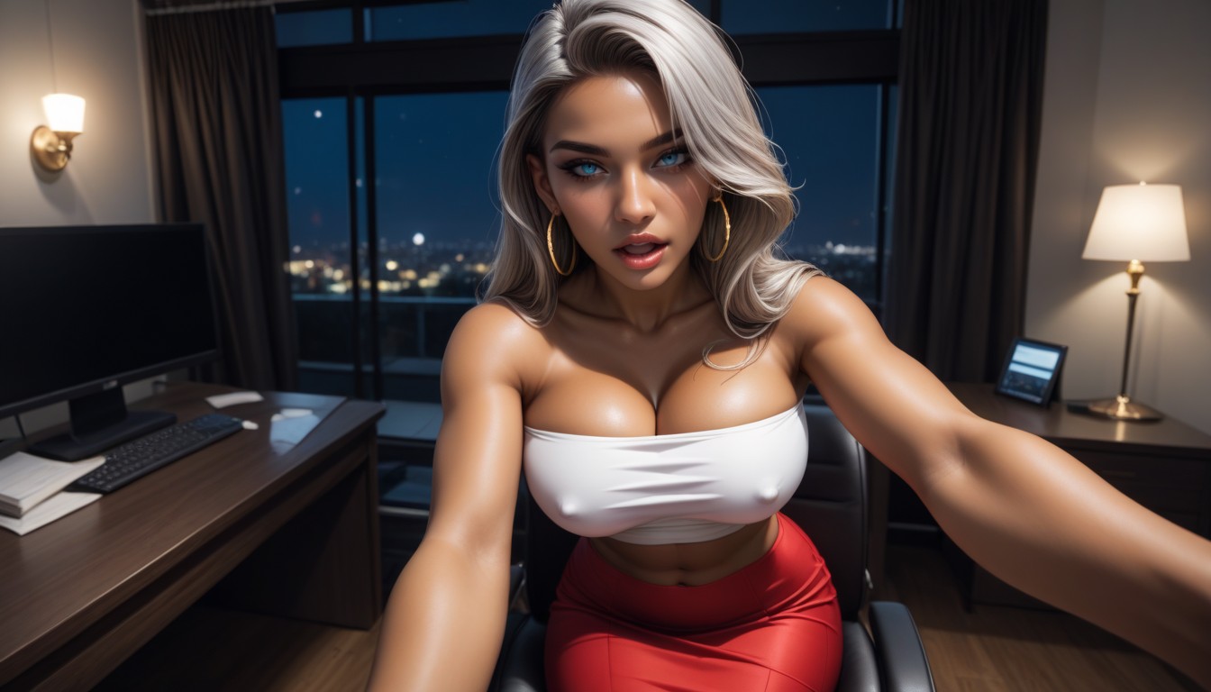 Pov, Wide Angle, Looking At Viewer AI Porn