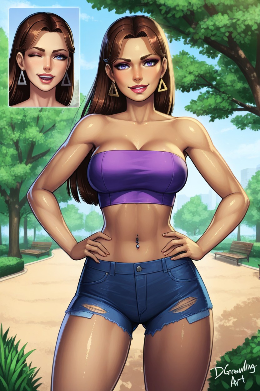 Standing, Realistic Details, 20+ AI Porn