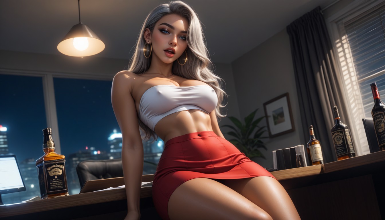 Sexy Thighs, Skinny, Orgasm AI Porn