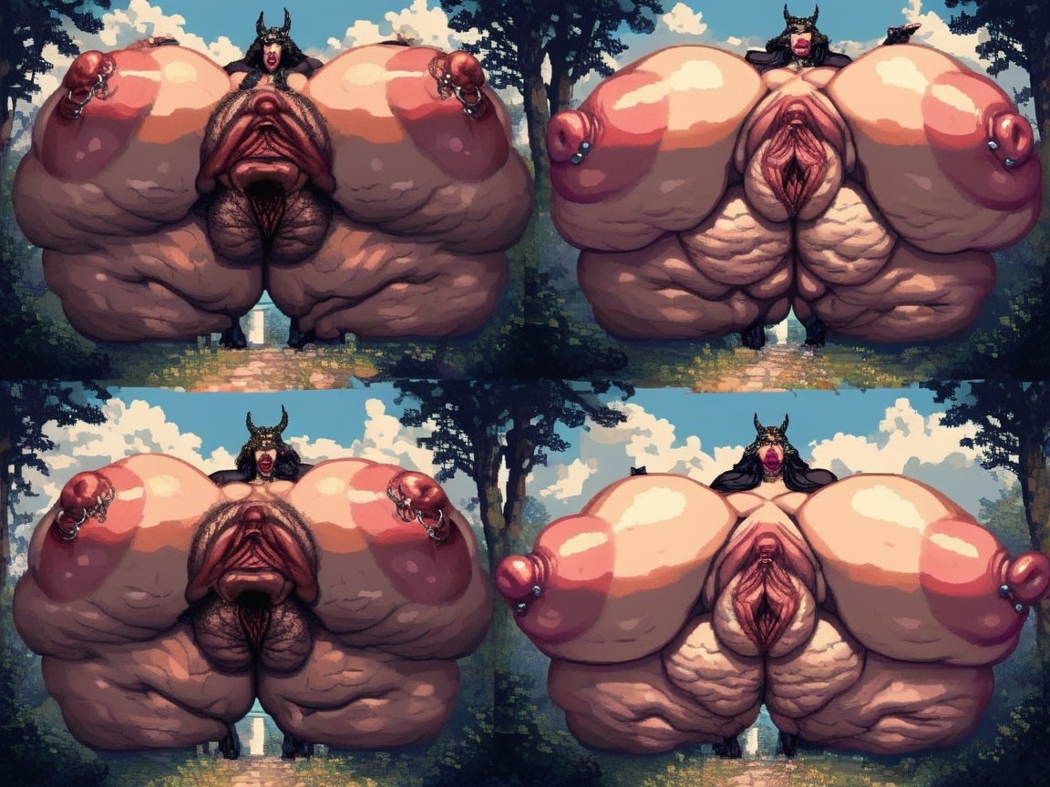 Morbidly Obese, Aeirth, Close-up Pussy AI Porn