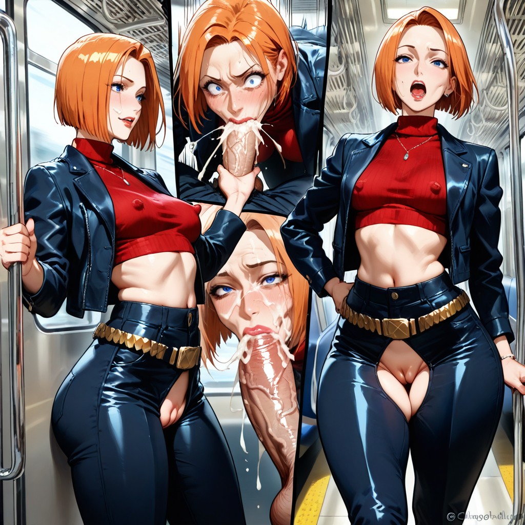 Chaotically Shaped And Exploded And Jagged Panels, Grabbed Neck, Petite Poitrine Porno IA Hentai