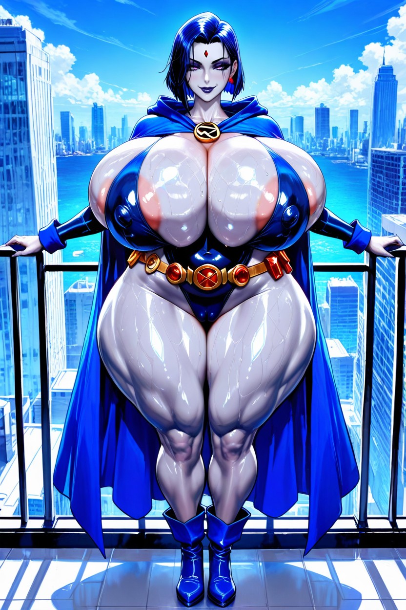 Colossal Breast, Erect Nipples, Clear Colors AI Porn