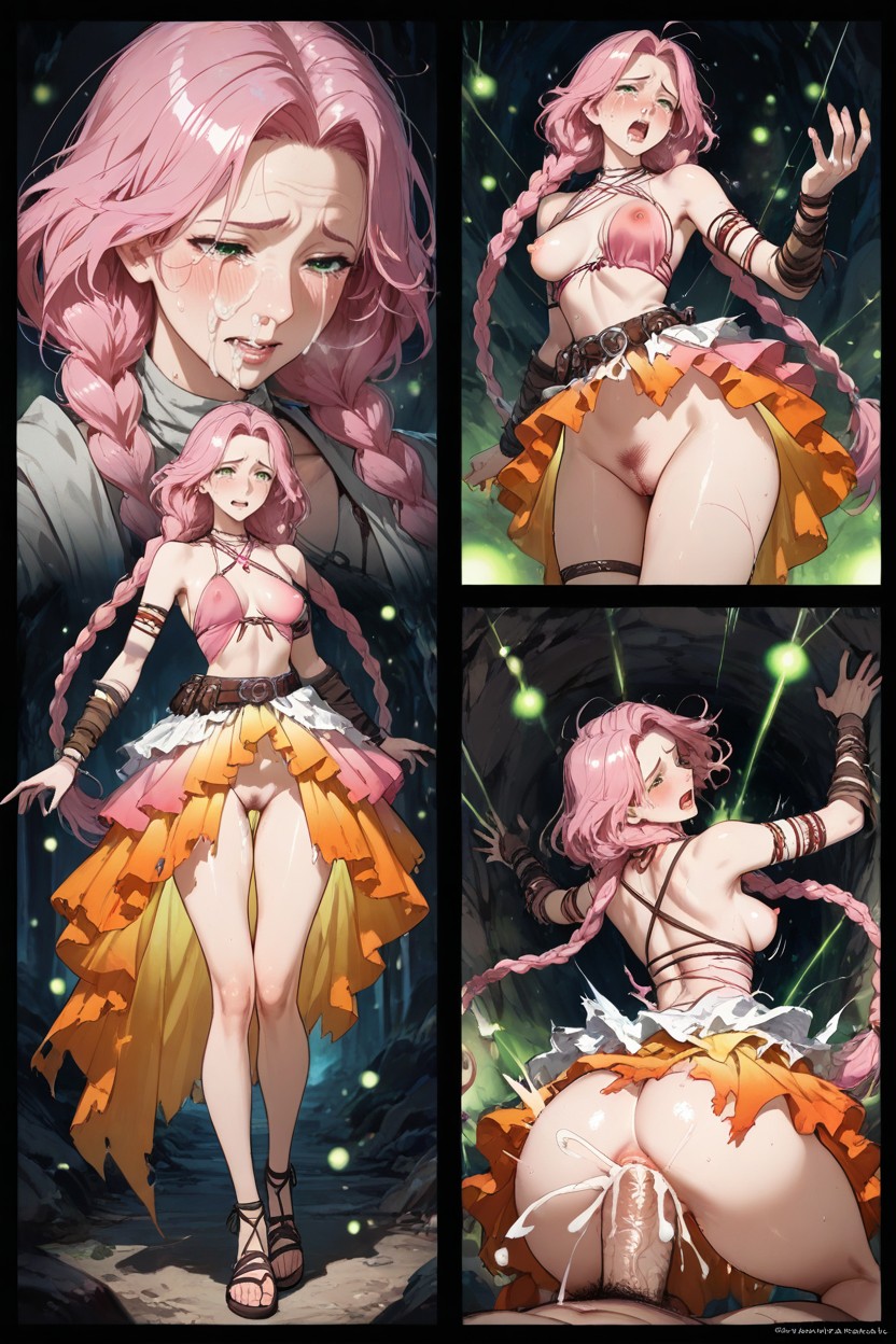 Thigh Gap, Small Ass, Double Penetration Hentai AI Porn