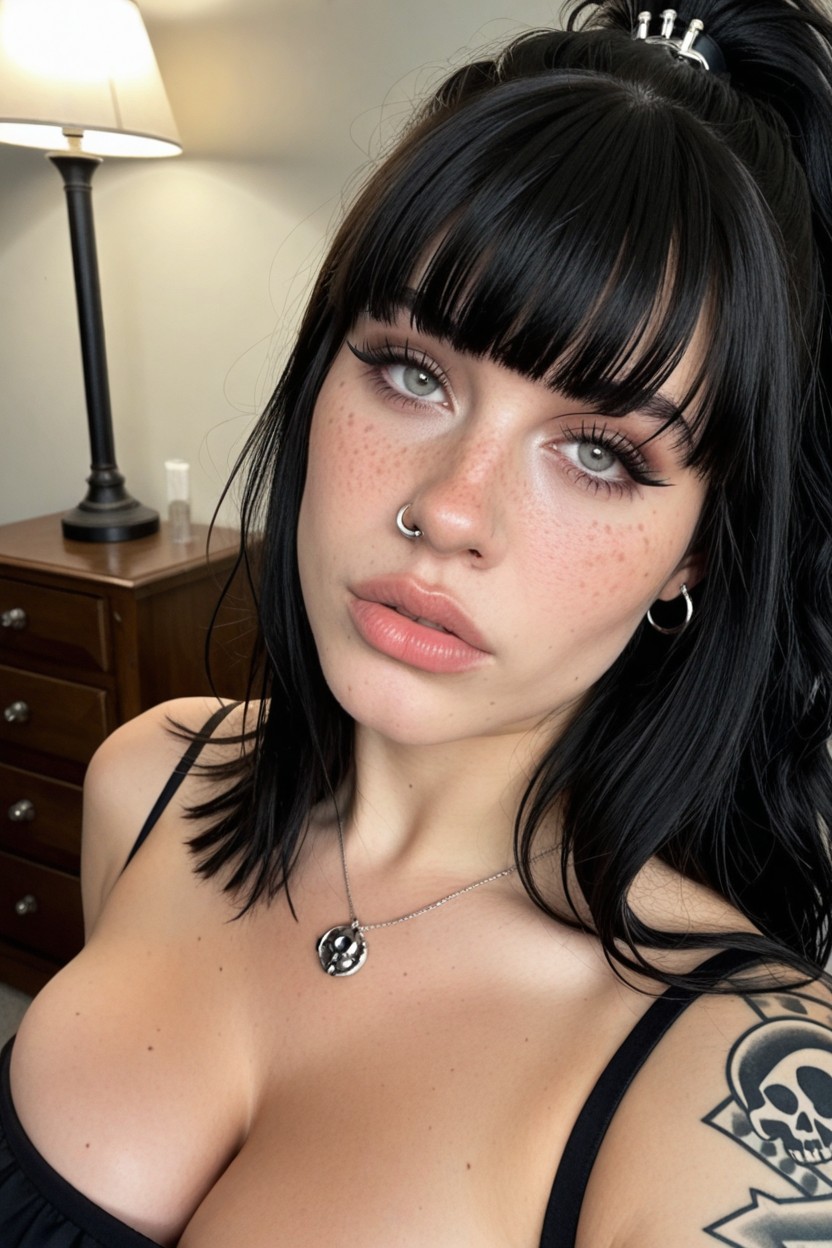 Thick, Long Neck, Long Eyelashes AI Porn