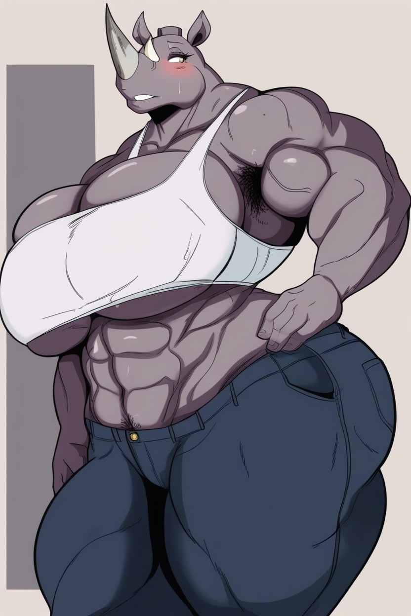 She Has A Lot Of Fat And A Lot Of Muscles, Wide Hips, Ssbbw 퍼리 AI 포르노