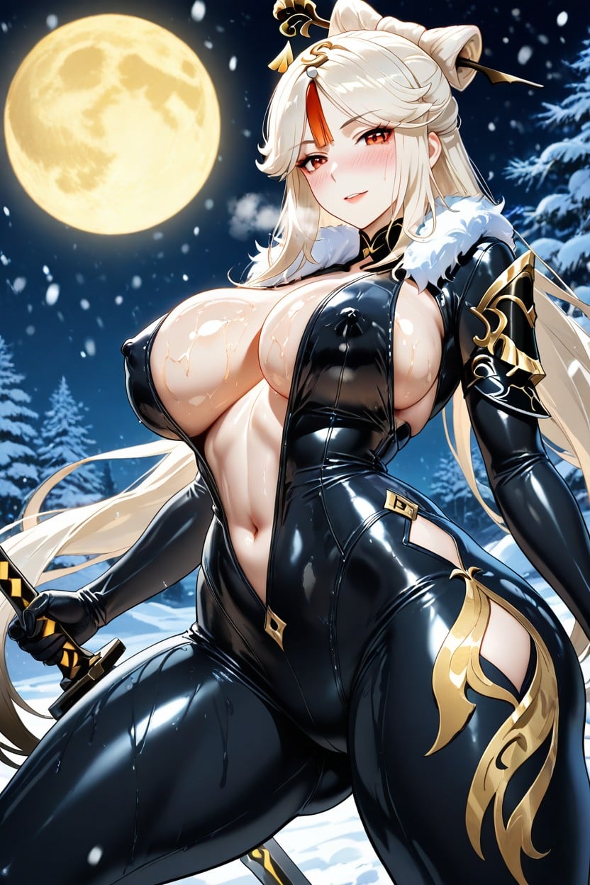 Large Breast, Perfect Waist, Stunning Woman Hentai AI Porn