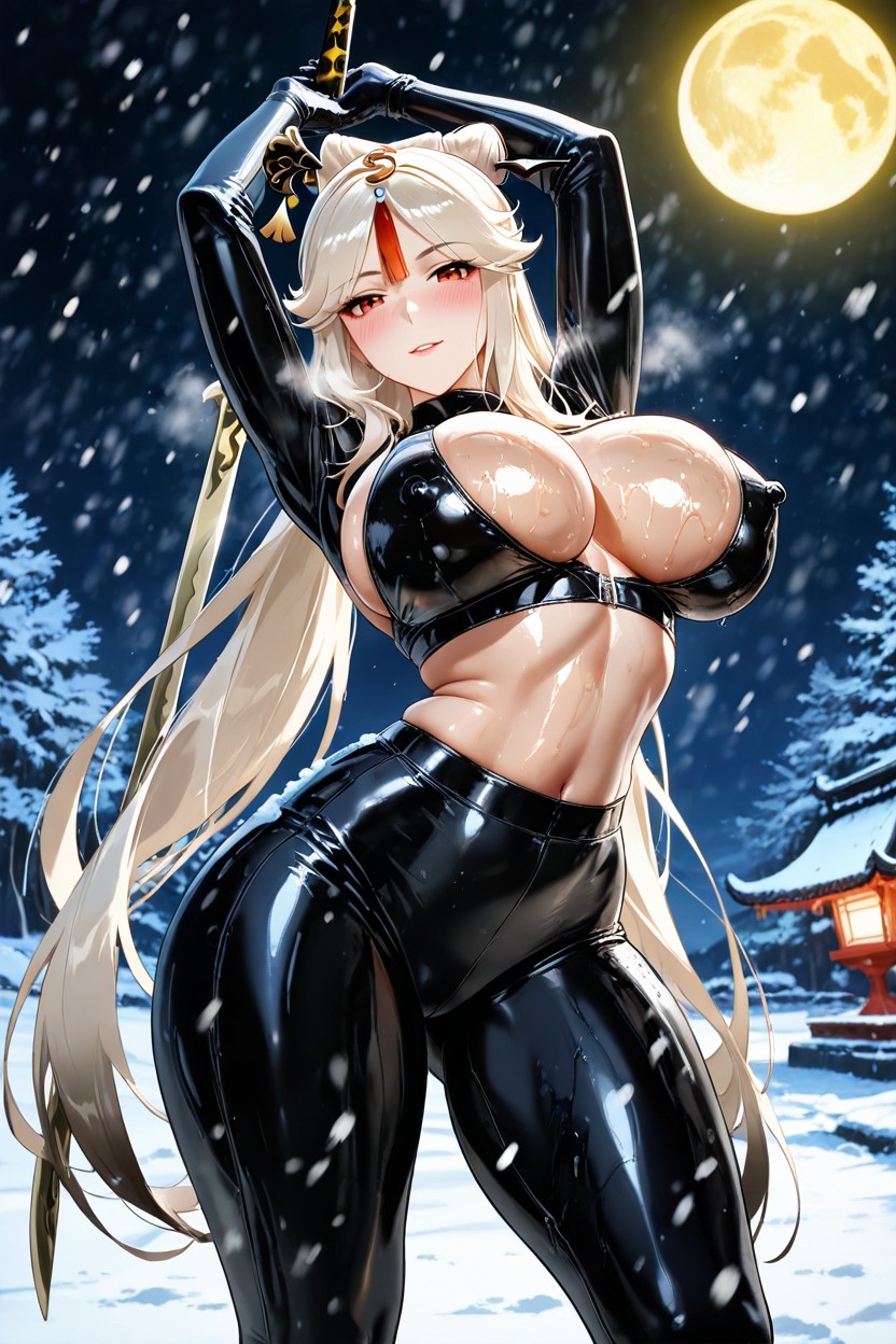 Curvy Body, Toned Stomach, In Heat Hentai AI Porn