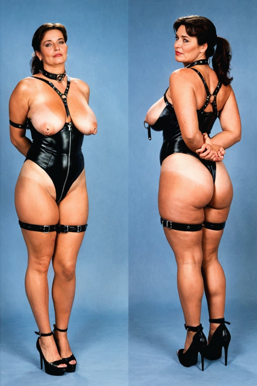 Standing, Sad, Arms Behind Back MILF AI Porn