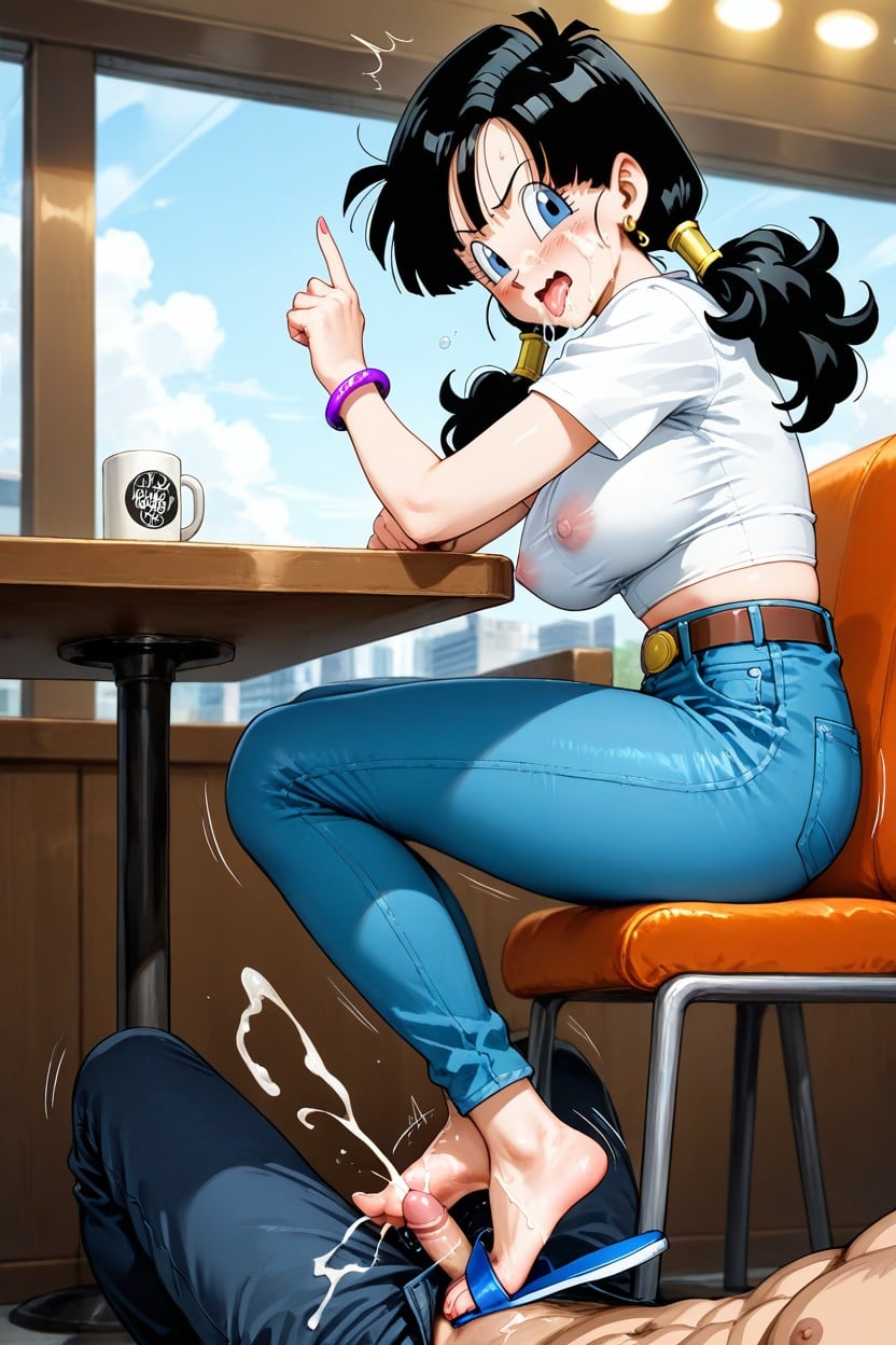 Side View, Medium Breasts, Orgasm Hentai AI Porn