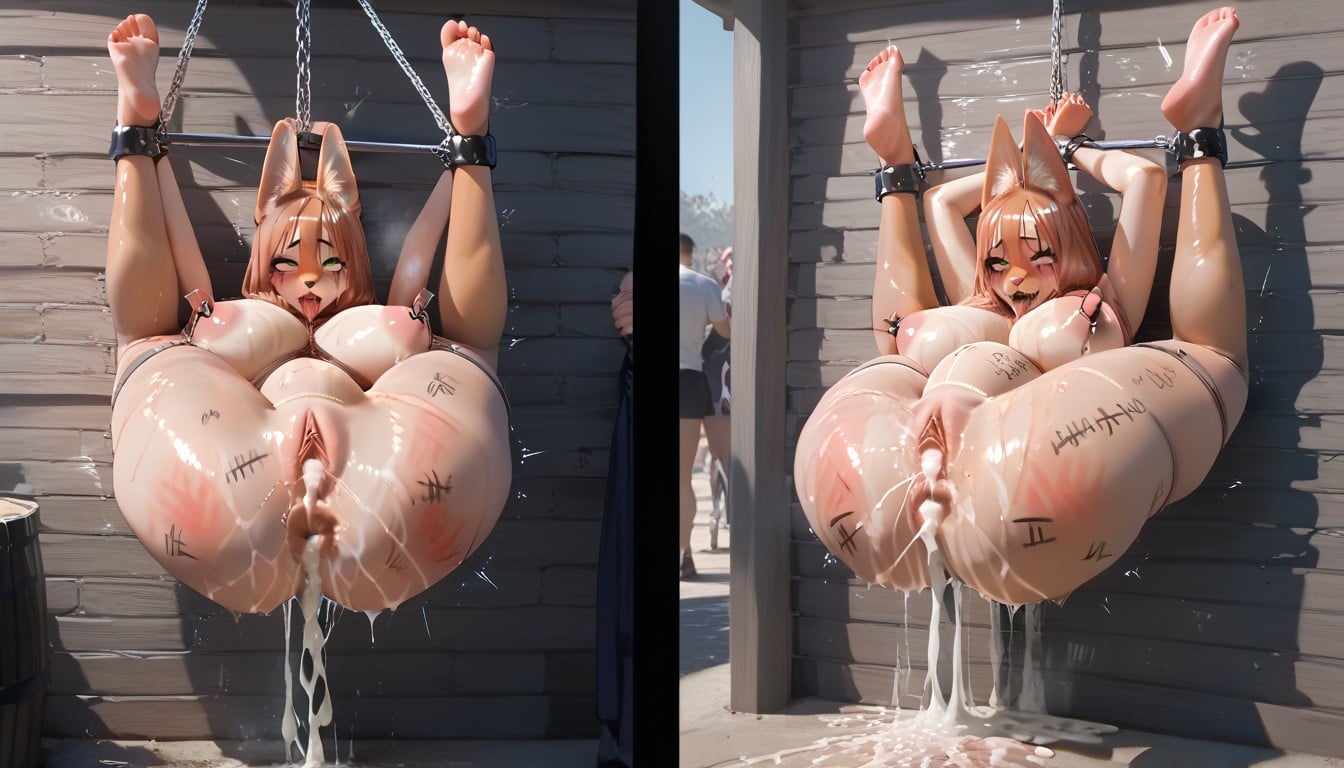 Women Restrained, Ultra High Resolution, Maquillage Étalé Porno IA Furry