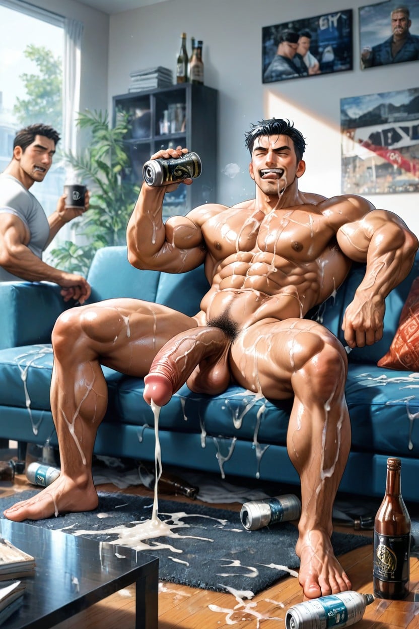 Penis Bigger Than Body, Hyper Penis, Cum Flowing Out Of Mouth Porno IA Gay