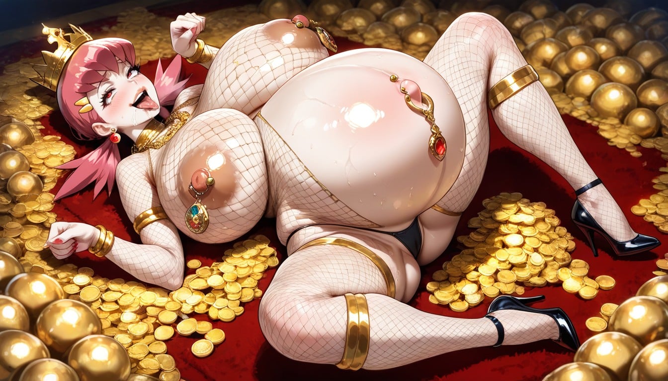 Leg Rings, Ultra Detailed, Puffy Bimbo Lips Hentai AI Porn